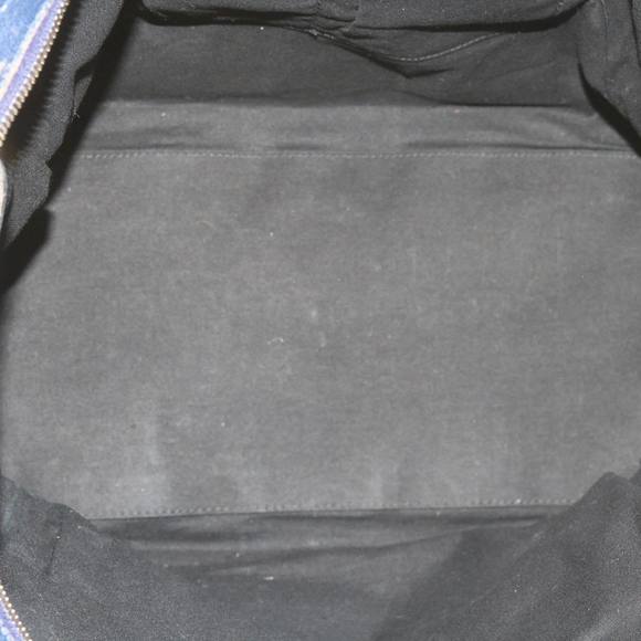 SAINT LAURENT Cavas Chyc Hand Bag Leather Navy 275091 Auth am5374 - Picture 10 of 16